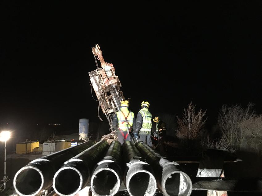 Compactación del terreno en vías férreas